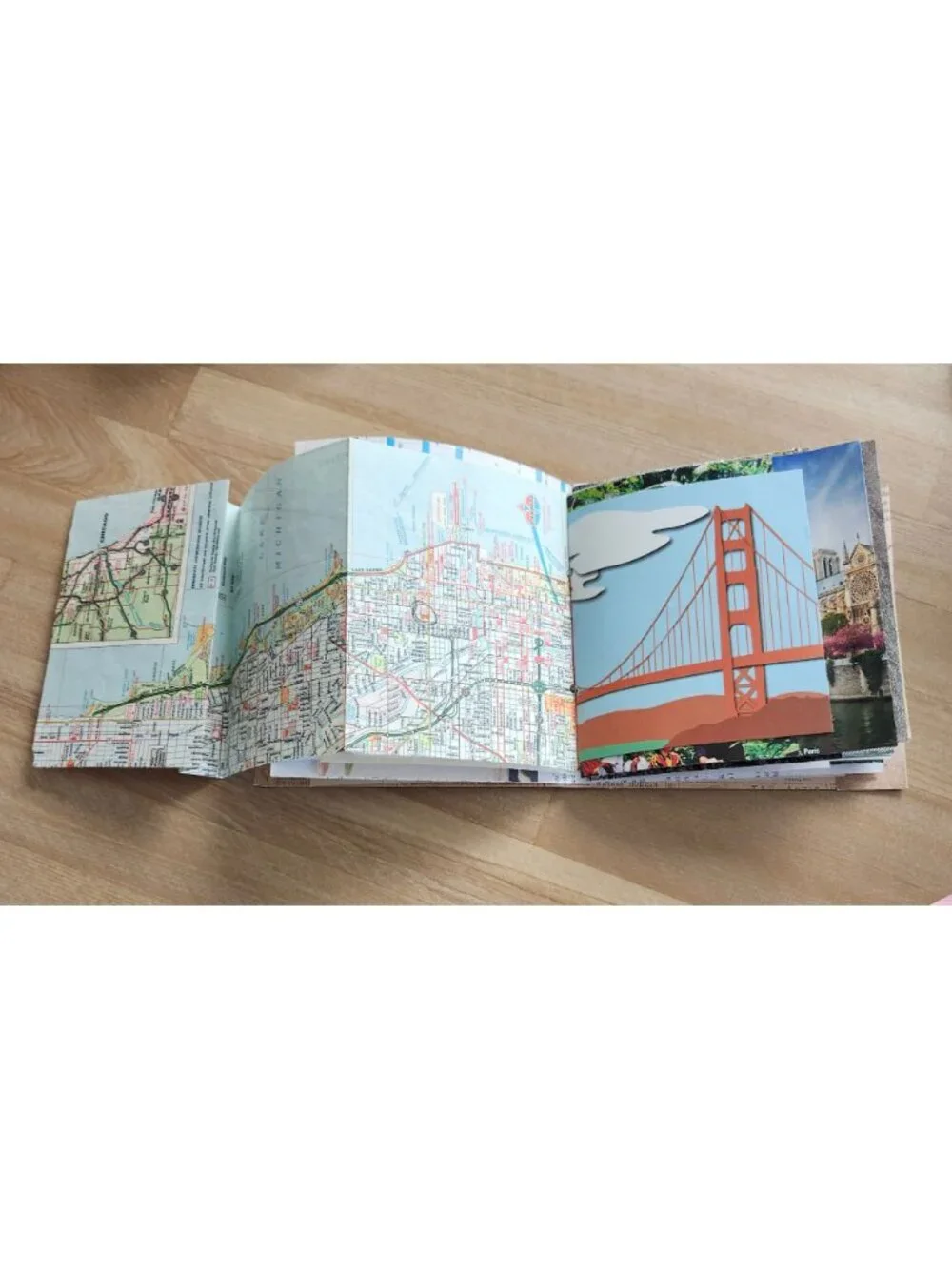 Travel Theme Junk Journal Handmade 66 pages